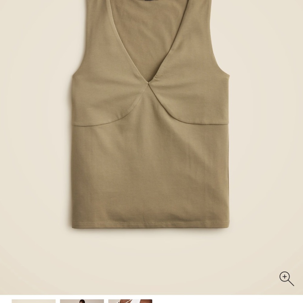 J. Crew Women's Khaki Tank Top